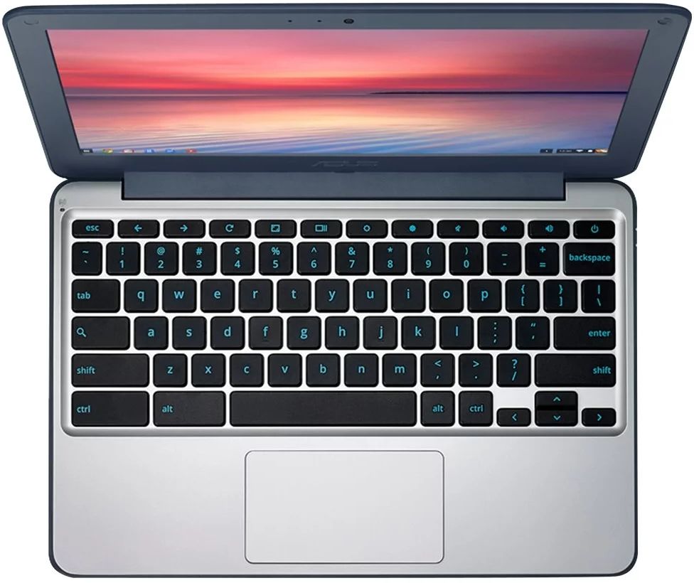 Asus Chromebook C202S 11.6" - Dark Blue/White - Intel Celeron N3060 1.6GHz - 4GB RAM - 16GB