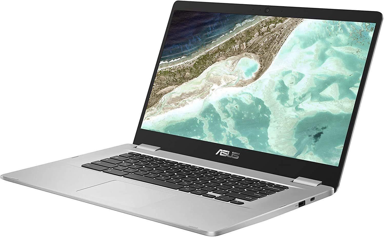 Asus Chromebook C523NA-DH02 Laptop 15.6" - Intel Celeron N3350 1.1GHz - 32GB - Silver - 4GB RAM - 15.6 Inch - Excellent