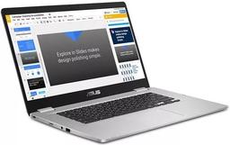 Asus Chromebook C523NA-IH44F Laptop 15.6" - Silver - Intel Celeron Processor N3350 1.1GHz - 4GB RAM - 64GB