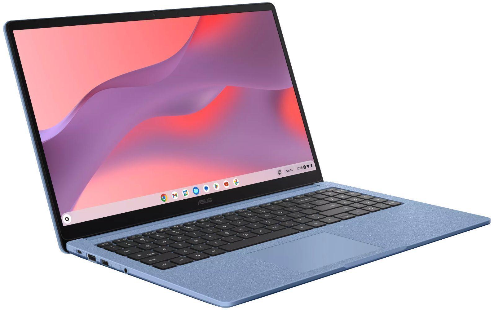 ASUS Chromebook CX15 (CX1505CKA) Laptop 15.6" - Fabric Blue - Intel Celeron N4500 1.1GHz - 4GB RAM - 128GB