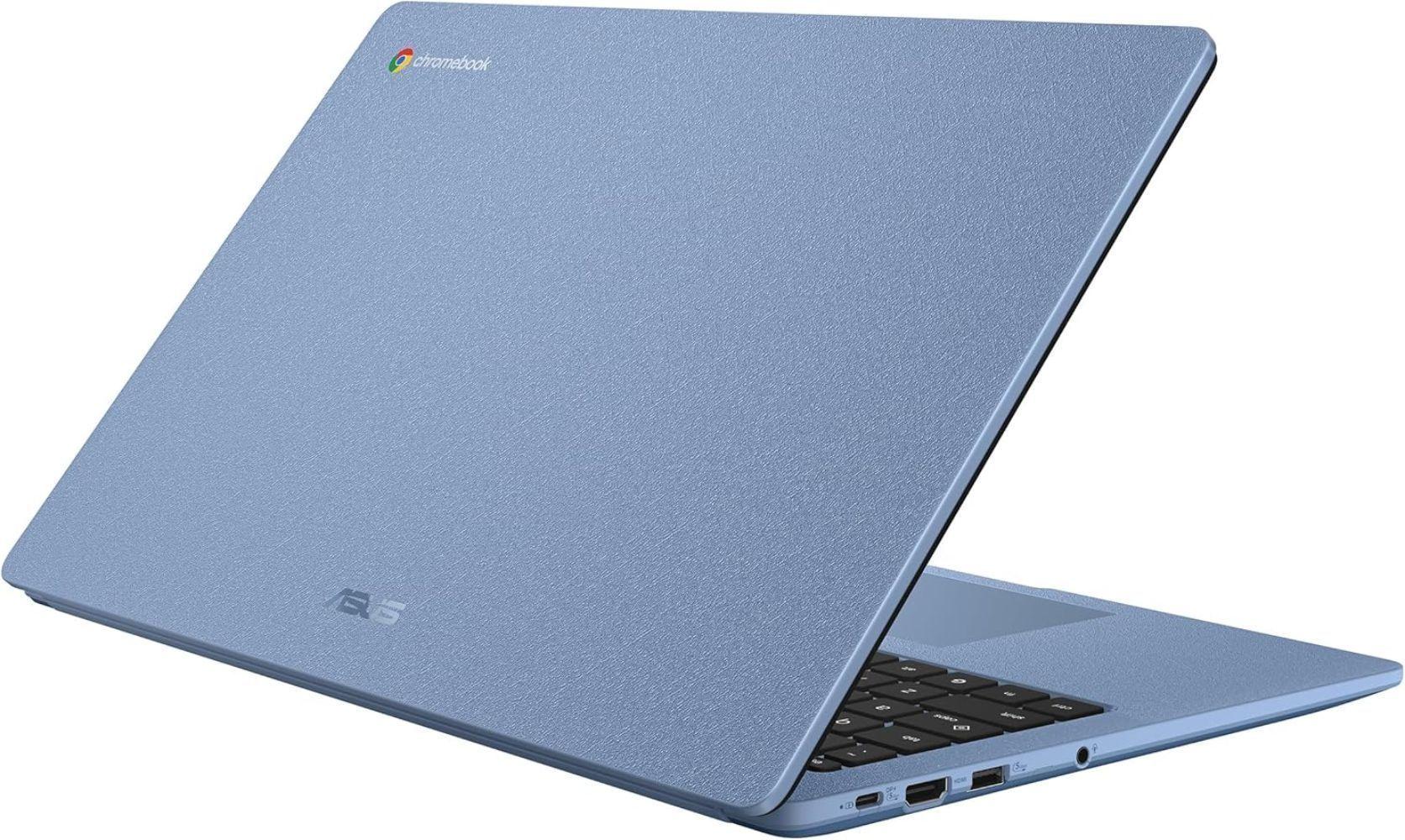 ASUS Chromebook CX15 (CX1505CKA) Laptop 15.6" - Fabric Blue - Intel Celeron N4500 1.1GHz - 4GB RAM - 128GB