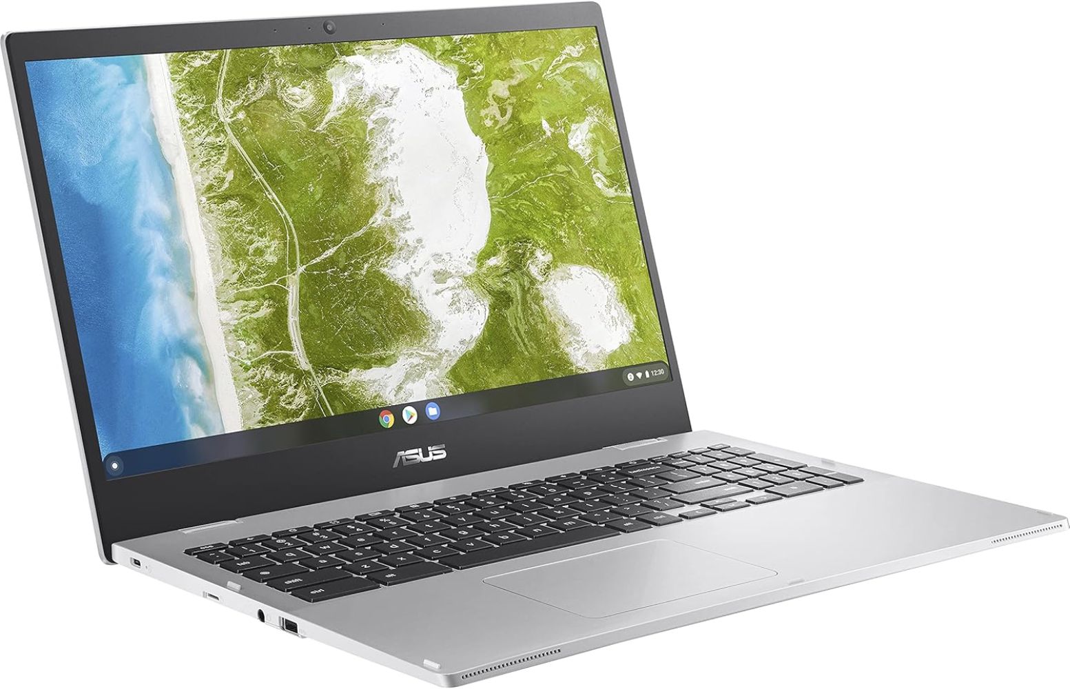 ASUS Chromebook CX1 (CX1500CKA) Laptop 15.6" - Transparent Silver - Intel Celeron N4500 1.1GHz - 4GB RAM - 64GB