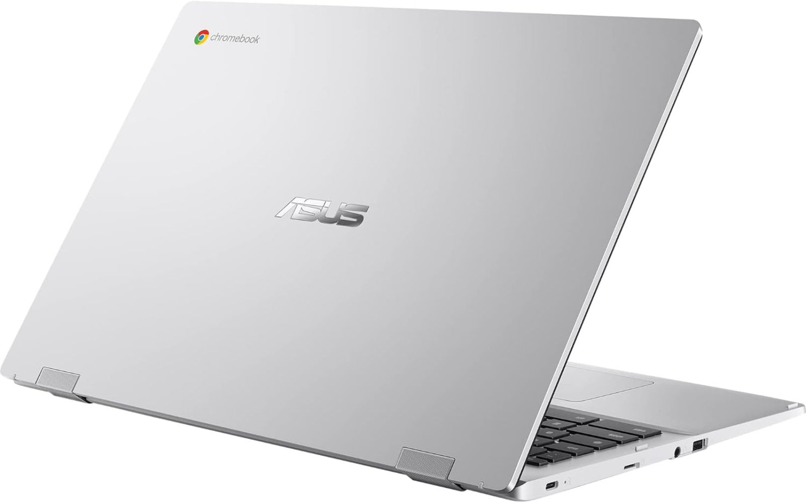 ASUS Chromebook CX1 (CX1500CKA) Laptop 15.6" - Transparent Silver - Intel Celeron N4500 1.1GHz - 4GB RAM - 64GB
