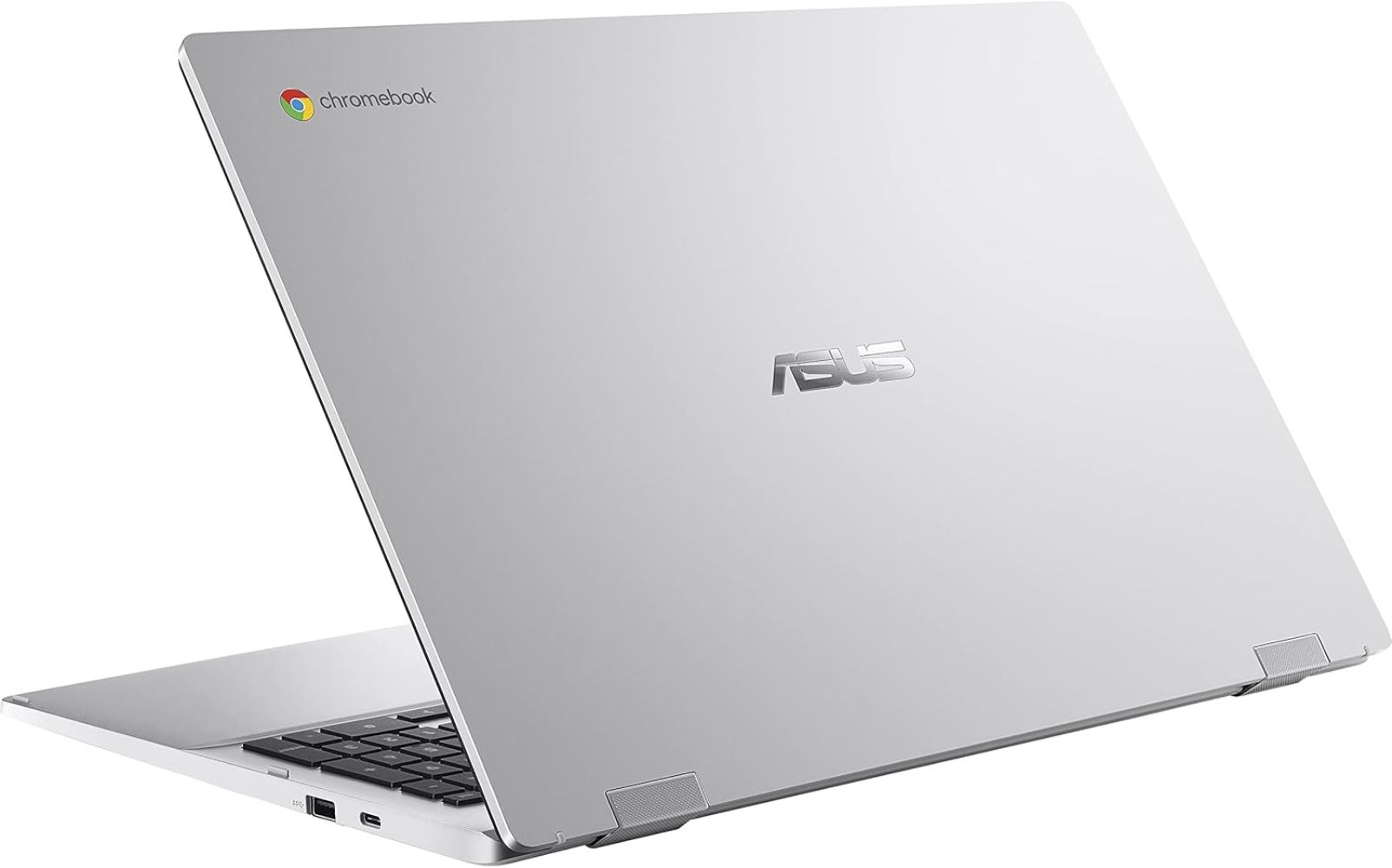 ASUS Chromebook CX1 (CX1500CKA) Laptop 15.6" - Transparent Silver - Intel Celeron N4500 1.1GHz - 4GB RAM - 64GB