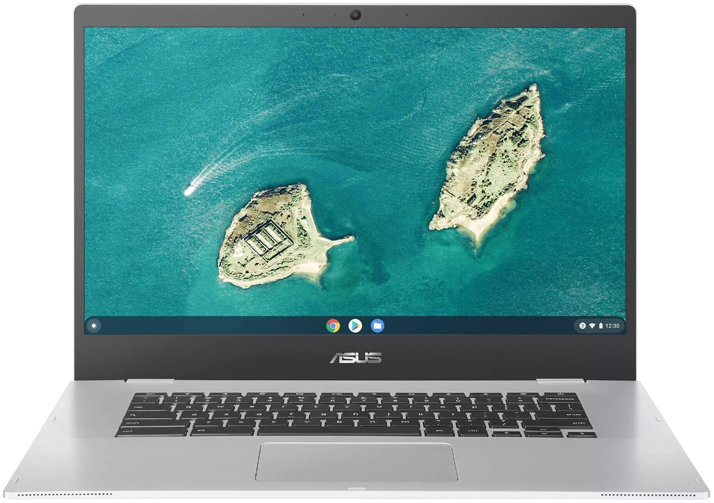 ASUS Chromebook CX1 (CX1500CNA) Laptop 15.6" - Transparent Silver - Intel Celeron N3350 1.1GHz - 8GB RAM - 64GB