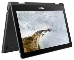 Asus Chromebook Flip C214MA Laptop 11.6" - Dark Grey - Intel Celeron N4000 1.1GHz - 4GB RAM - 32GB