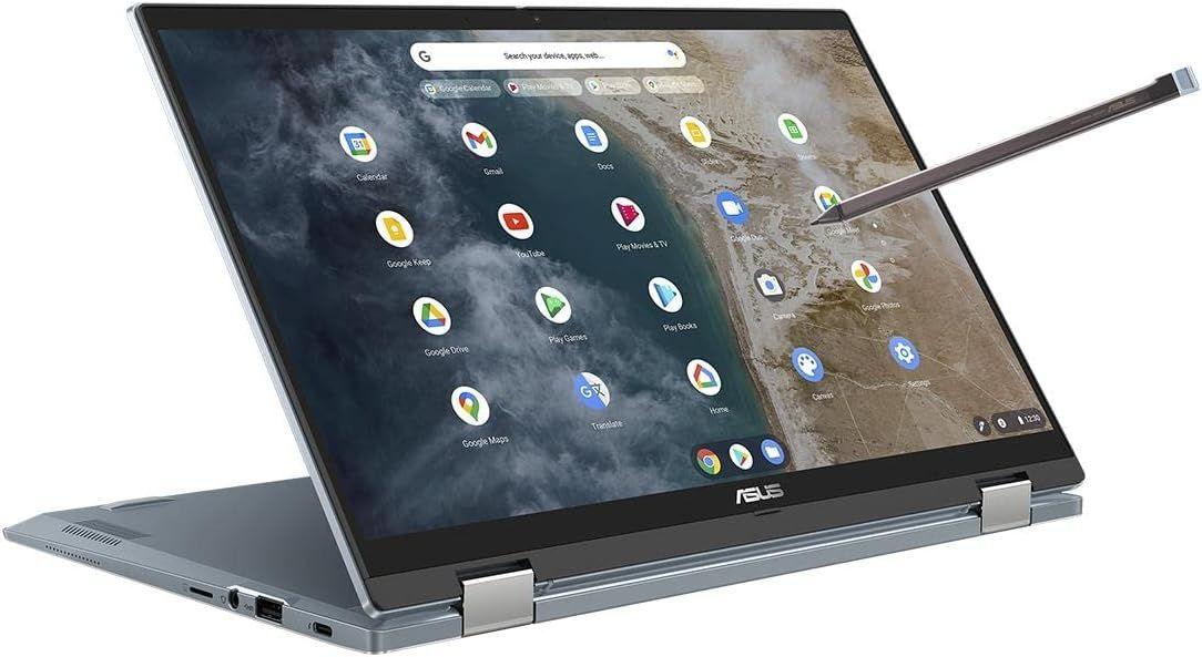 Asus Chromebook Flip CX5 CX5400 Laptop 14" - AI Blue - Intel Core i3-1110G4 2.5GHz - 8GB RAM - 128GB