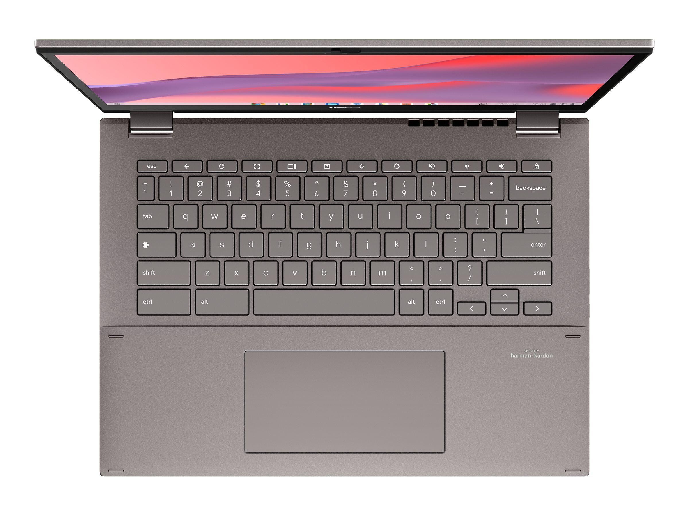 Asus Chromebook Vibe CX34 Flip (CX3401) Laptop 14" - Zinc - Intel Core i3-1215U 1.2GHz - 8GB RAM - 128GB