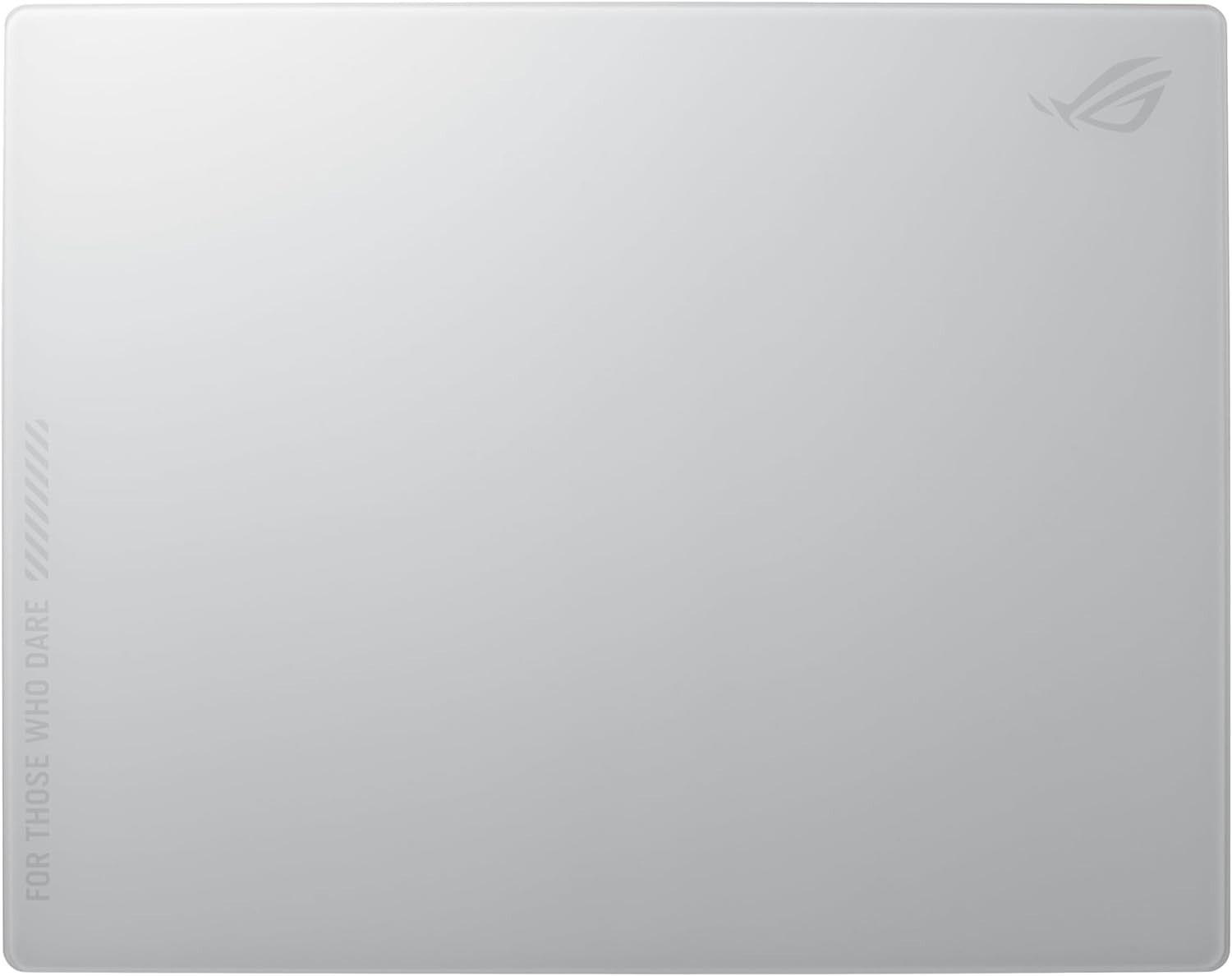 ASUS ROG Moonstone Ace L Glass Gaming Mouse Pad - White
