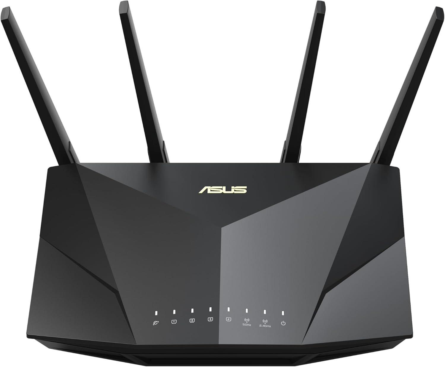 Asus  RT-AX5400 Dual Band WiFi 6 Extendable Router  - Black - Excellent