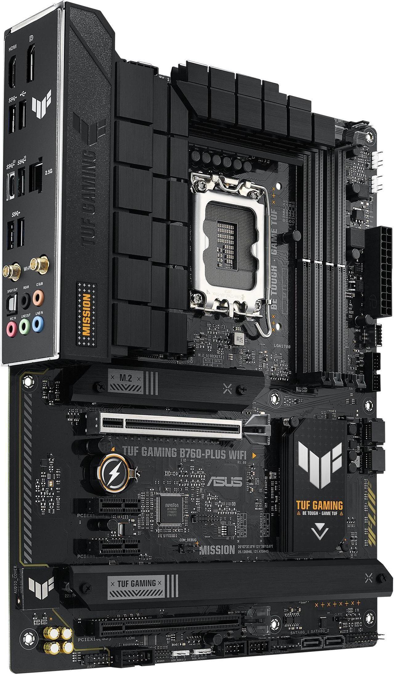 Asus TUF Gaming B760-PLUS WIFI Gaming Motherboard - Black