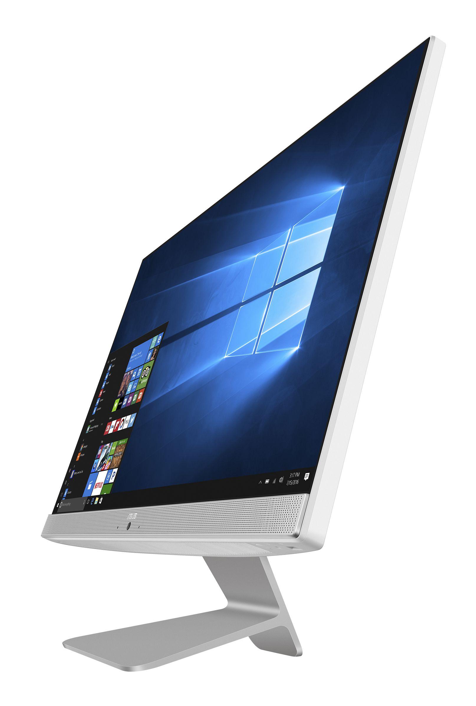 Asus V241EA Vivo Desktop (AIO) 23.8" - Intel Pentium Gold Processor 7505 2.0GHz - 256GB - White - 4GB RAM - 23.8 Inch