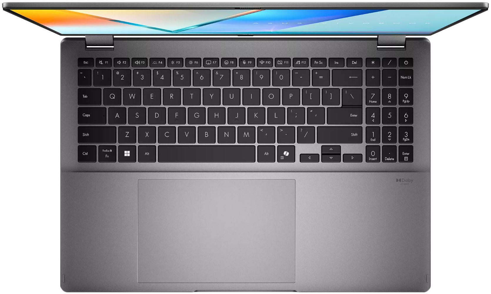 ASUS Vivobook 16 Flip TP3607SA 2-in-1 Laptop 16" - Matte Gray - Intel Core Ultra 7 258V 2.2GHz - 32GB RAM - 1TB