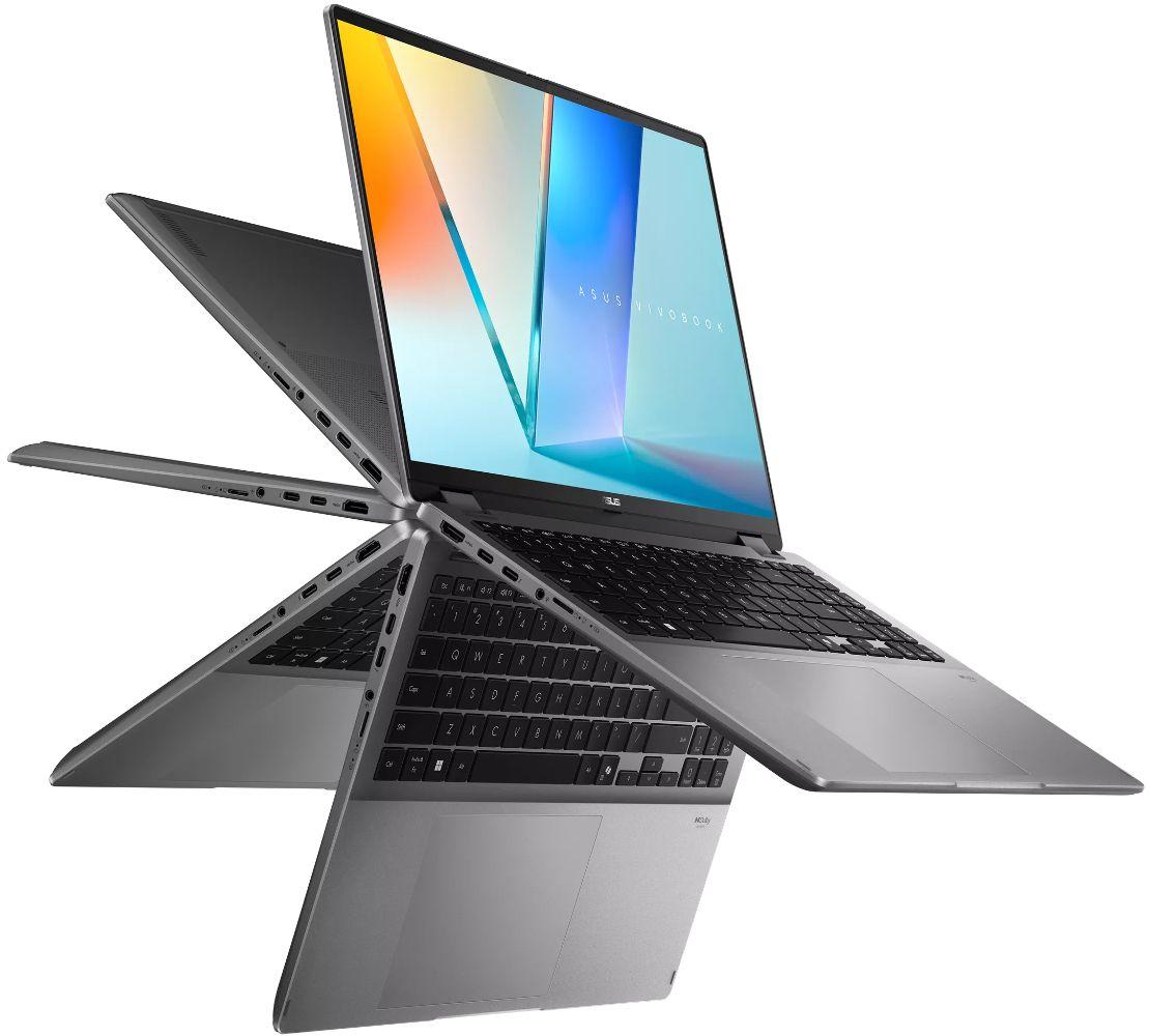 ASUS Vivobook 16 Flip TP3607SA 2-in-1 Laptop 16" - Matte Gray - Intel Core Ultra 7 258V 2.2GHz - 32GB RAM - 1TB