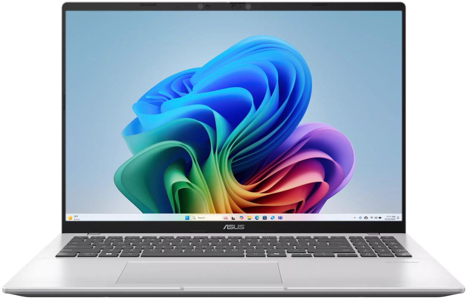 ASUS Vivobook 16 X1607QA Copilot+ Laptop 16" - Cool Silver - Snapdragon X X1-26-100 2.97GHz - 16GB RAM - 1TB