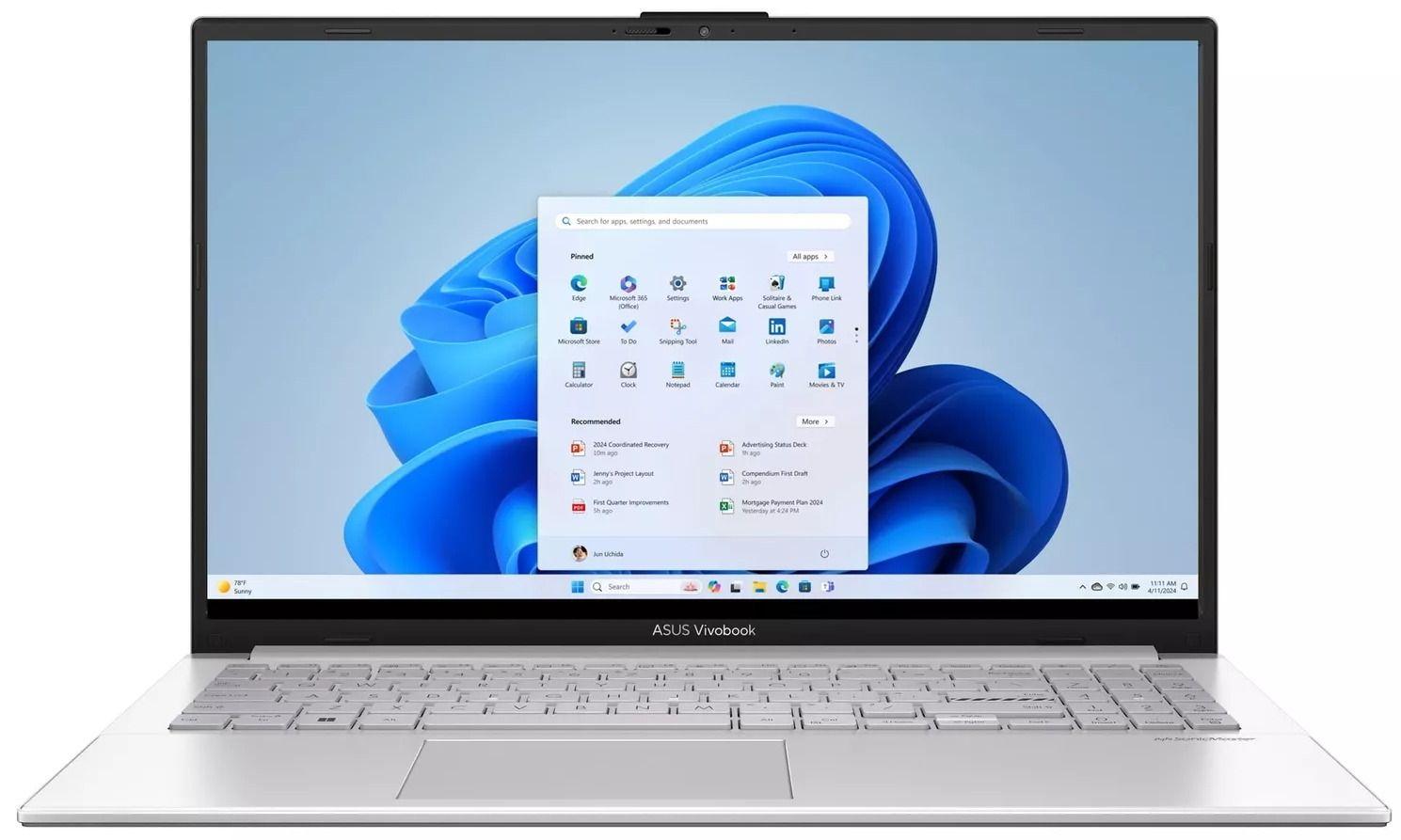 Asus VivoBook E1504GA-WS31 Laptop 15.6" - Intel Core i3-N305 1.8GHz - 128GB - Cool Silver - 8GB RAM - 15.6 Inch - Excellent