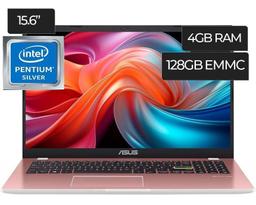 Asus Vivobook Go L510KA Laptop 15.6" - Pink - Intel Celeron N4500 1.1GHz - 4GB RAM - 128GB