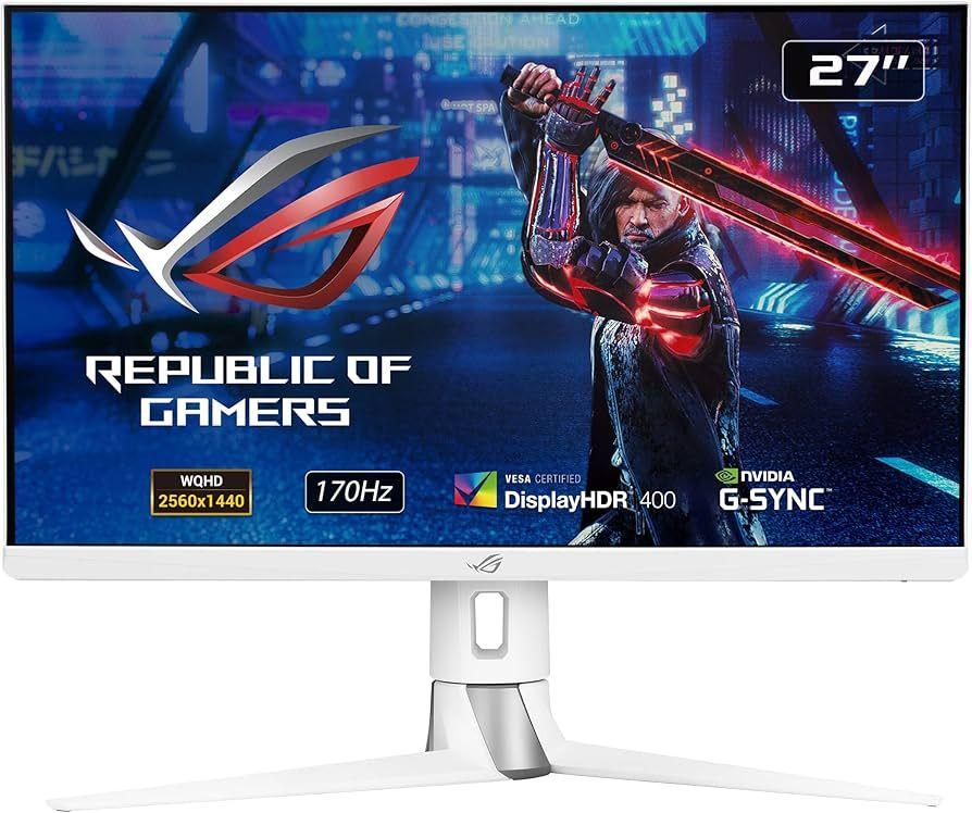 Asus  XG27AQ ROG Strix IPS Gaming Monitor 27" - White - 27 Inch - Excellent