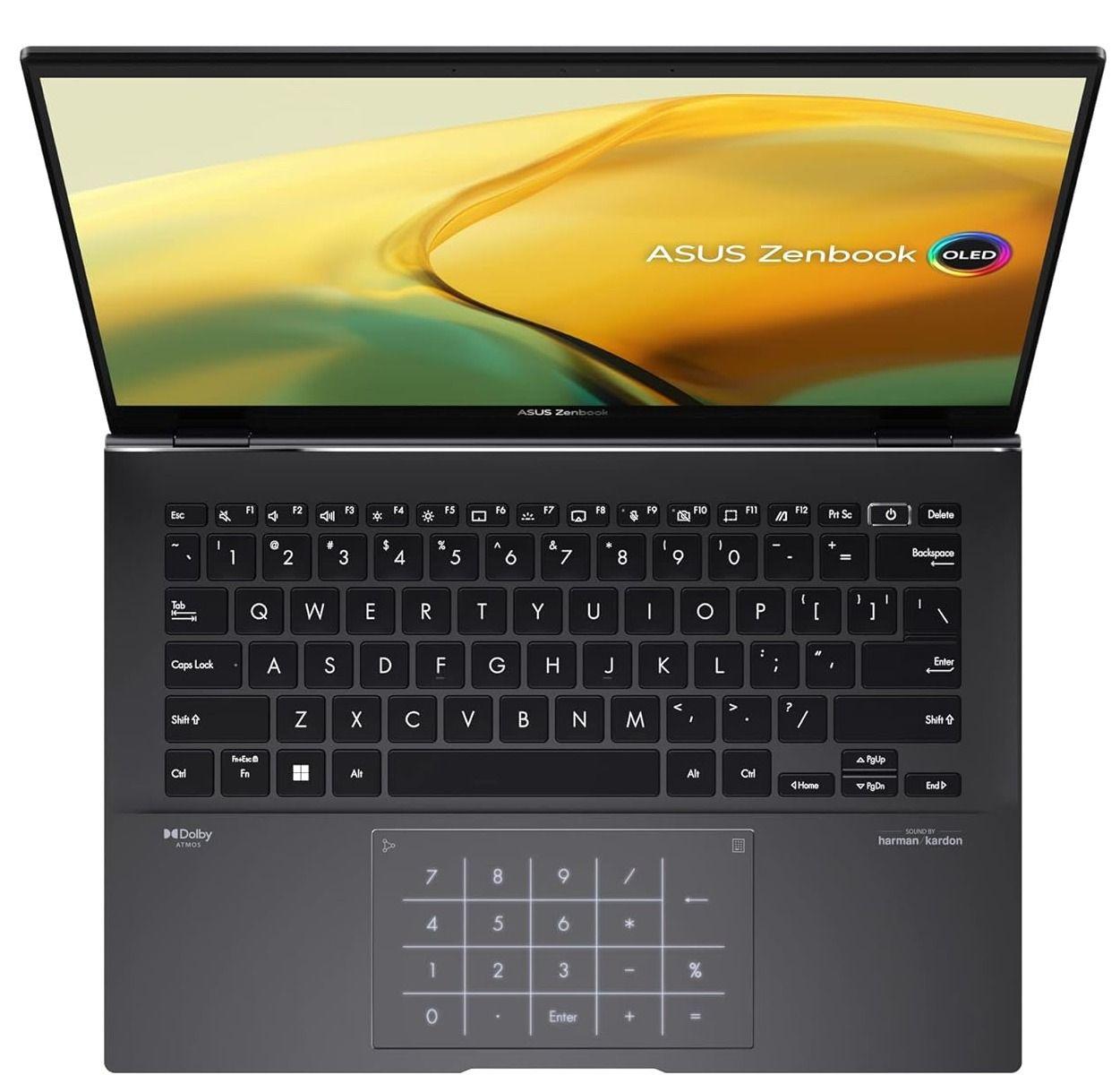 Asus Zenbook 14 OLED UM3402YA-WS51T Laptop 14" - Jade Black - AMD Ryzen 5 7530U 2.0GHz - 8GB RAM - 256GB