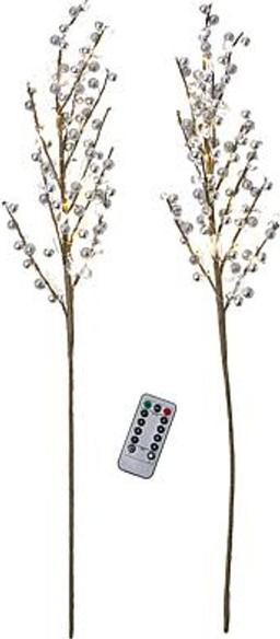 August and Leo Beaded LED Twigs (2 Pack) - Rose Gold