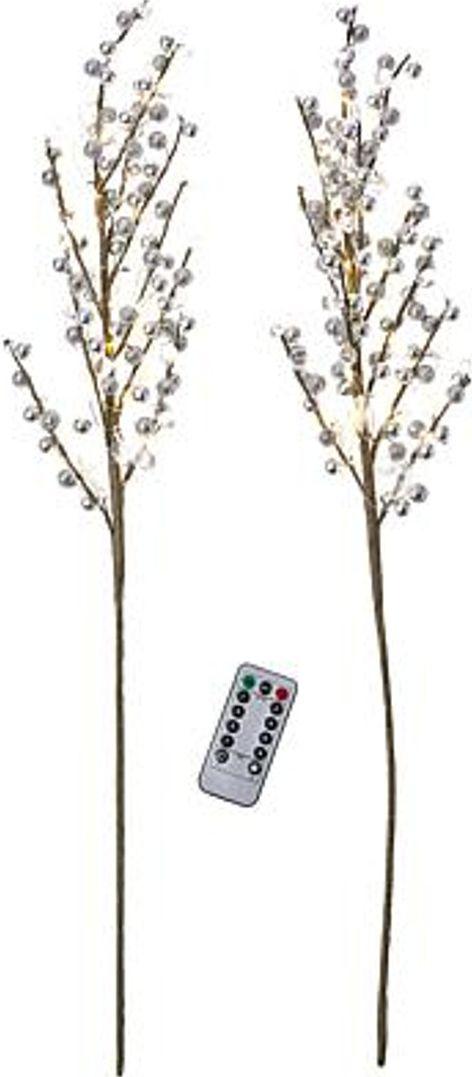 August and Leo  Beaded LED Twigs (2 Pack) - Rose Gold - Excellent