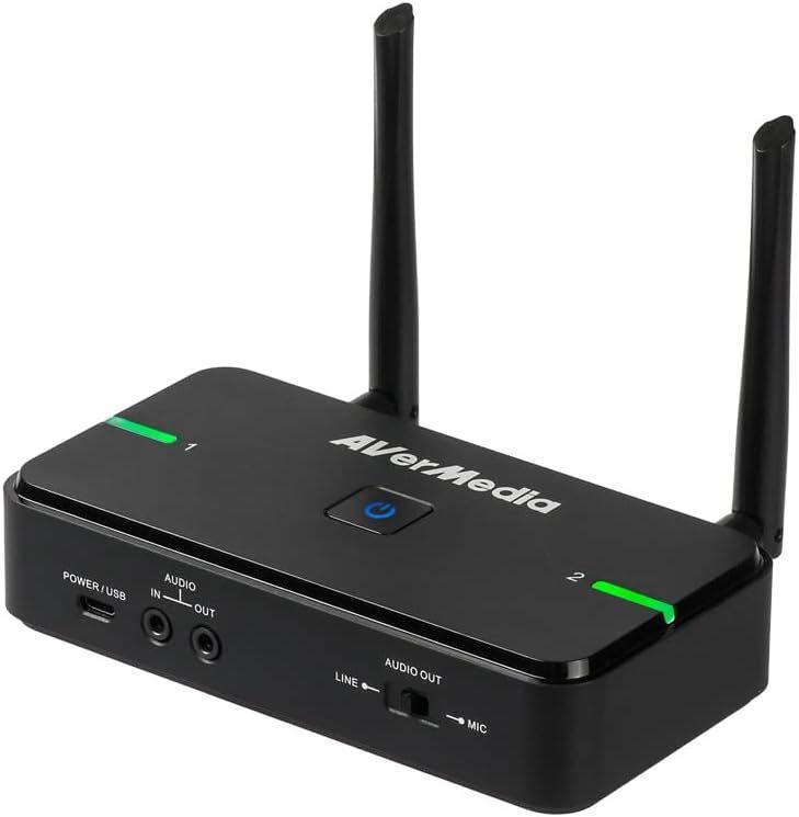 AverMedia - AW315S - AVerMedia Wireless Microphone - Black