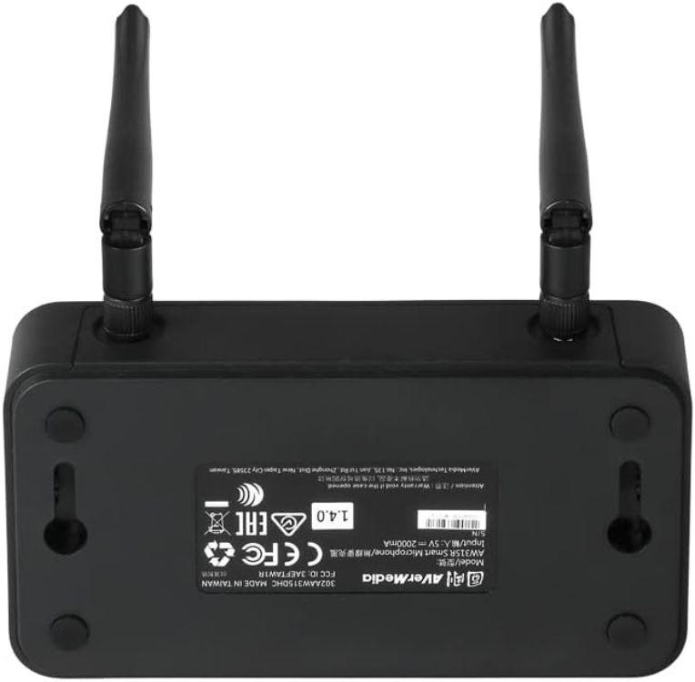 AverMedia - AW315S - AVerMedia Wireless Microphone - Black