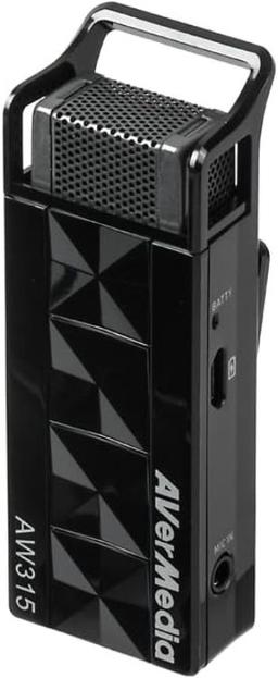 AverMedia - AW315S - AVerMedia Wireless Microphone - Black