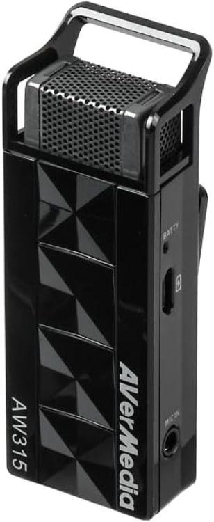 AverMedia - AW315S - AVerMedia Wireless Microphone - Black