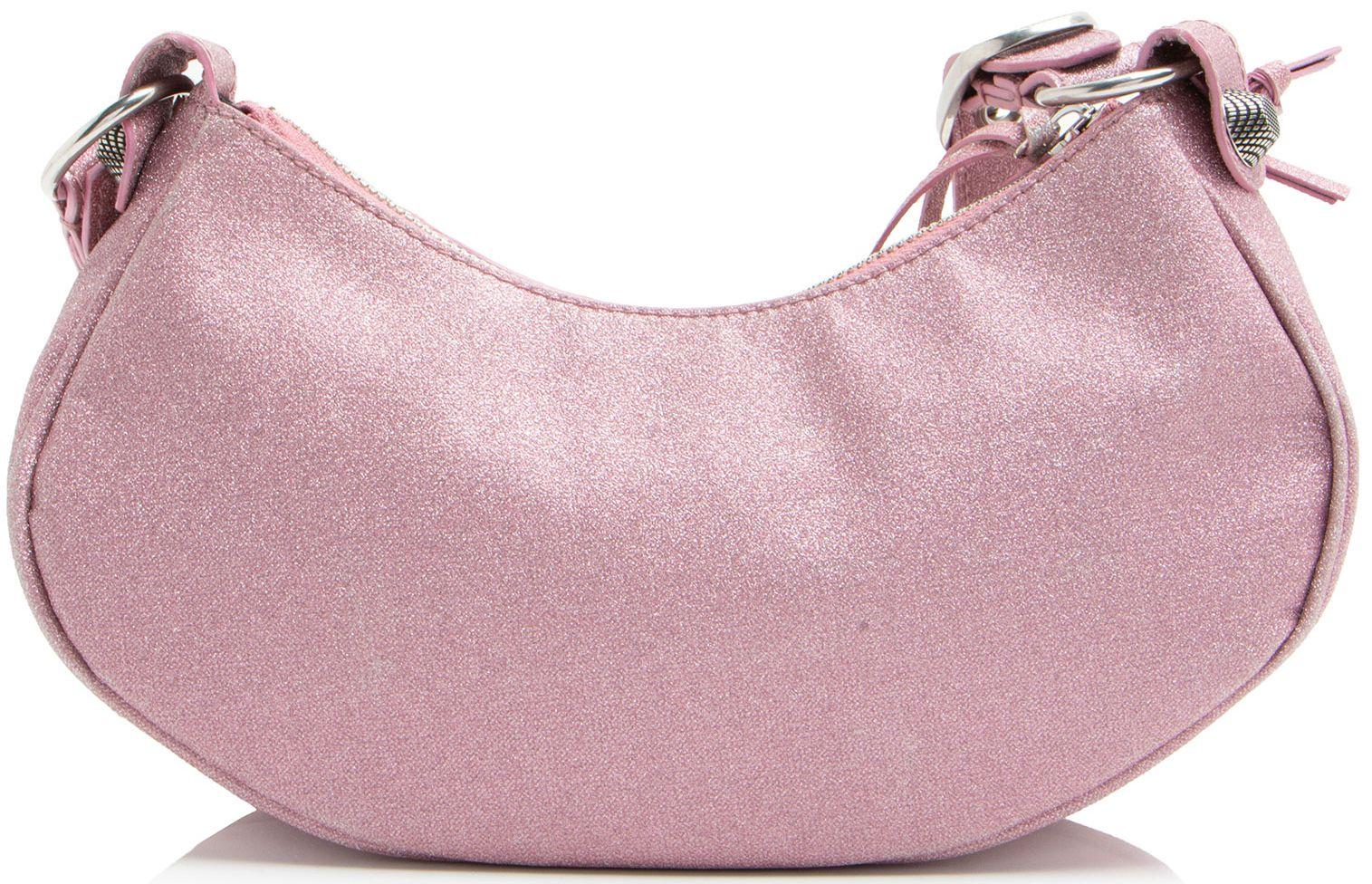 Balenciaga Glitter Fabric Le Cagole XS Shoulder Bag - Glitter Textile - Pink