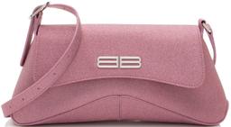 Balenciaga Glitter Fabric XX Flap Shoulder Bag - Glitter Textile - Pink