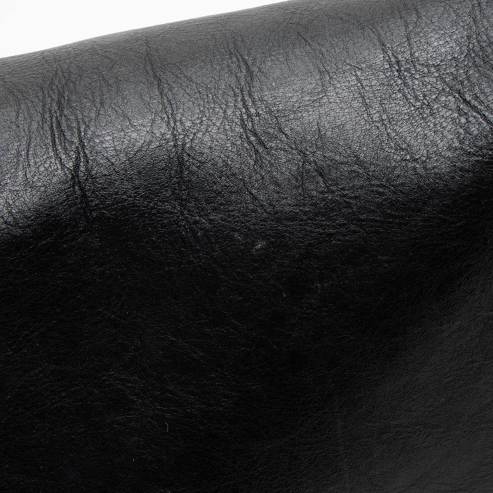 Balenciaga Leather BB Soft Medium Shoulder Bag - Leather - Black