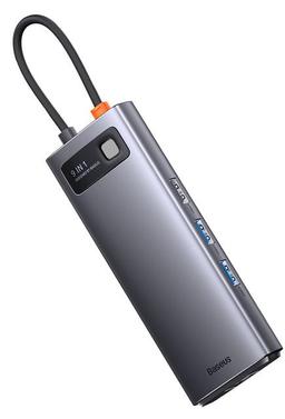 Baseus USB Type-C Hub 9-in-1 Docking Station Adapter - Gray
