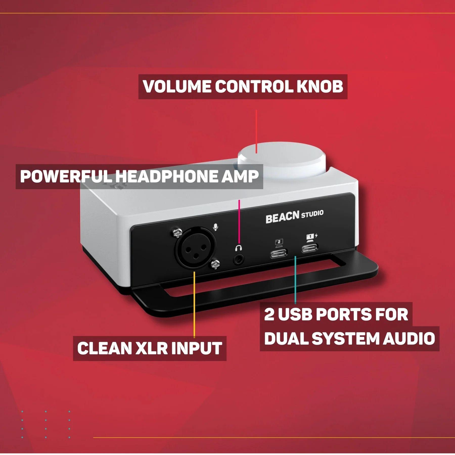 Refurbished BEACN Studio Creator XLR Interface - Reebelo US