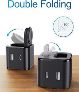 BeaSaf 36W Dual Ports Wall Charger - Black