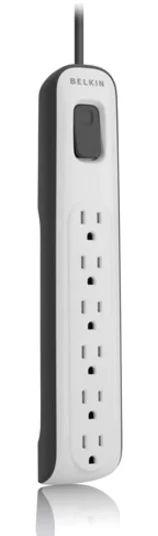 Belkin 6 Outlets 630 j Surge Suppressor 4ft - White