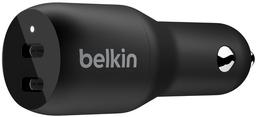 Belkin BoostCharge Dual USB-C Car Charger 36W - Black