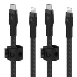 Belkin BoostCharge Pro Flex USB-C to USB-C Cable (2 Pack) - Black