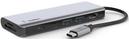 Belkin Connect USB-C 7-in-1 Multiport Hub Adapter - Space Gray