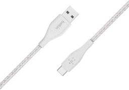 Belkin DuraTek Plus USB-A To USB-C Cable with 4ft Strap - White