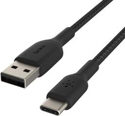 Belkin USB-C Cable Braided USB to USB-C Cable 3M - Black