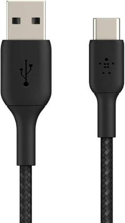 Belkin USB-C Cable Braided USB to USB-C Cable 3M - Black