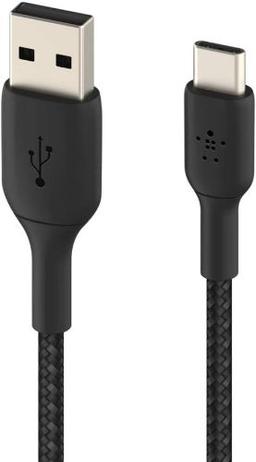 Belkin USB-C Cable Braided USB to USB-C Cable 3M - Black