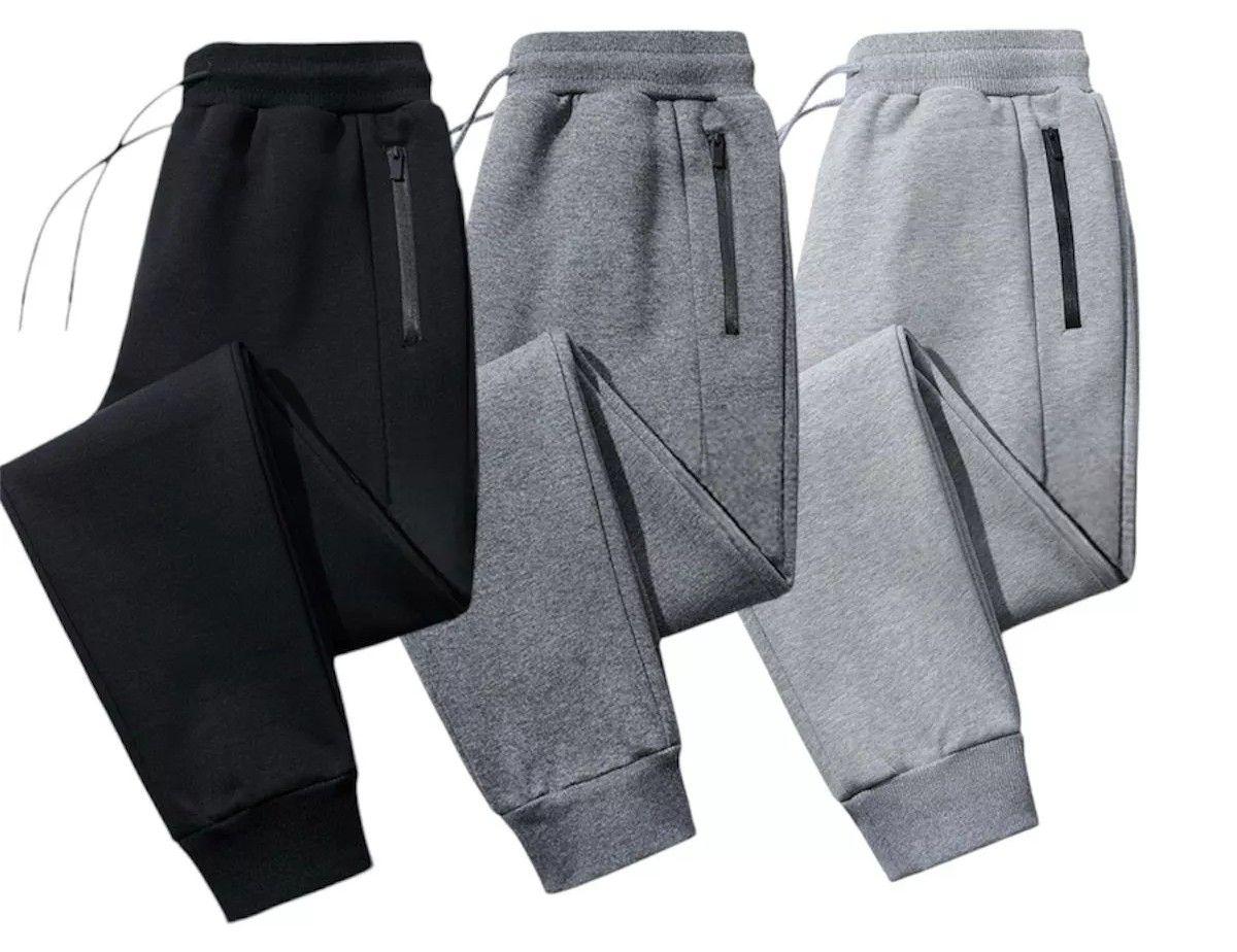BenBen  Mens Ultra Soft Fleece Joggers L (3Pack) - Black/Charcoal/Grey - Brand New