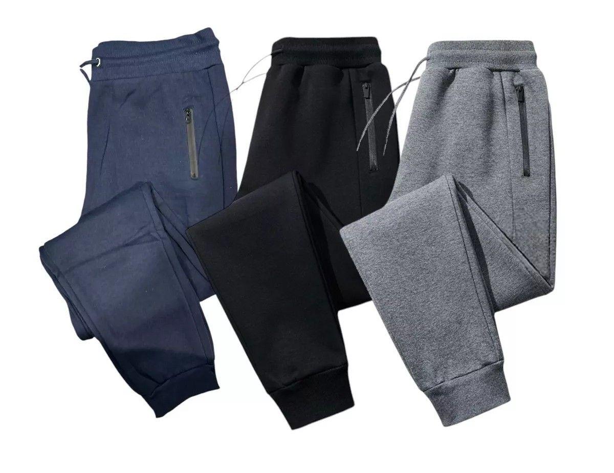 BenBen  Mens Ultra Soft Fleece Joggers L (3Pack) - Black/Charcoal/Navy - Brand New