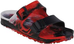Birkenstock Arizona EVA Narrow Fit Unisex Sandals - 6 - Red/Black/White