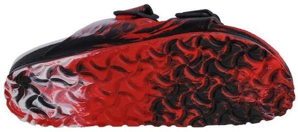 Birkenstock Arizona EVA Narrow Fit Unisex Sandals - 6 - Red/Black/White