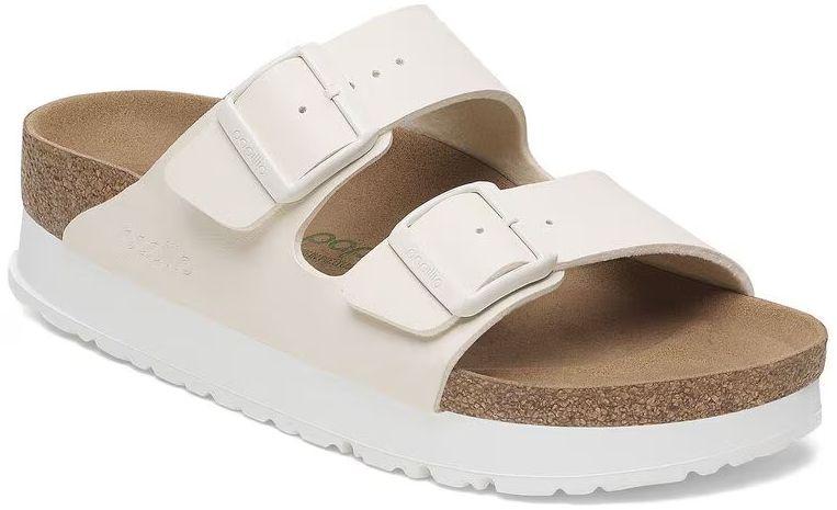 Birkenstock  Arizona PAP Flex Platform Sandals - Eggshell - 5 - Excellent