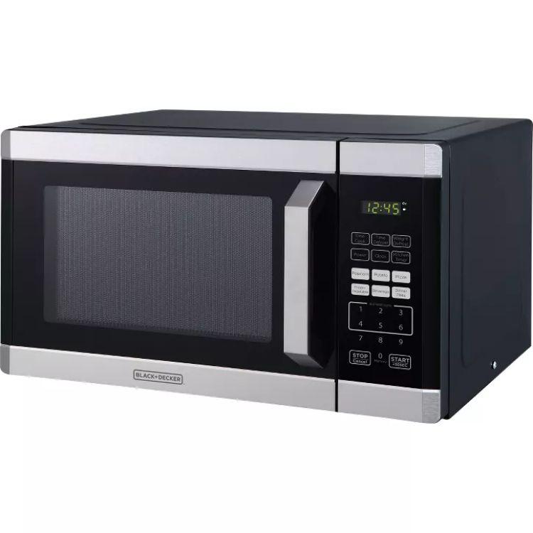 BLACK+DECKER  0.9 cu ft 900W Microwave Oven - Black - Excellent