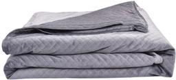 BlanQuil Quilted 15lbs Weighted Blanket 48”x74" - Grey